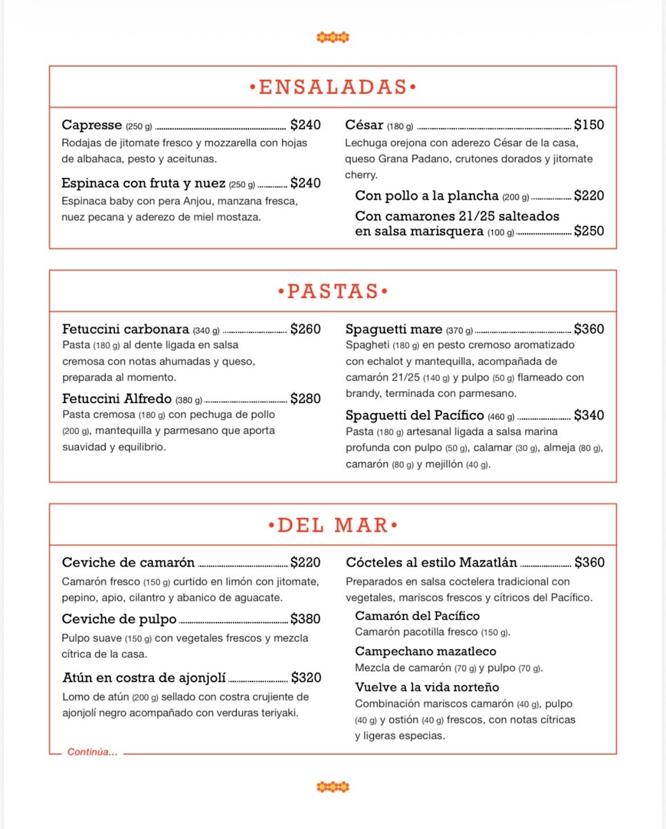 Menu - Antiguo Palacio De CoyoacánPhoto 1