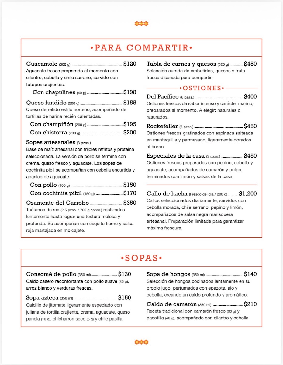 Menu - Antiguo Palacio De CoyoacánPhoto 3