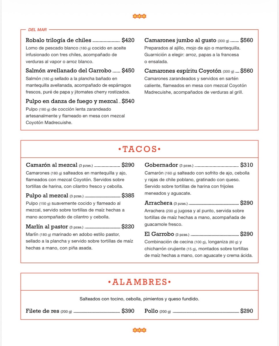 Menu - Antiguo Palacio De CoyoacánPhoto 4