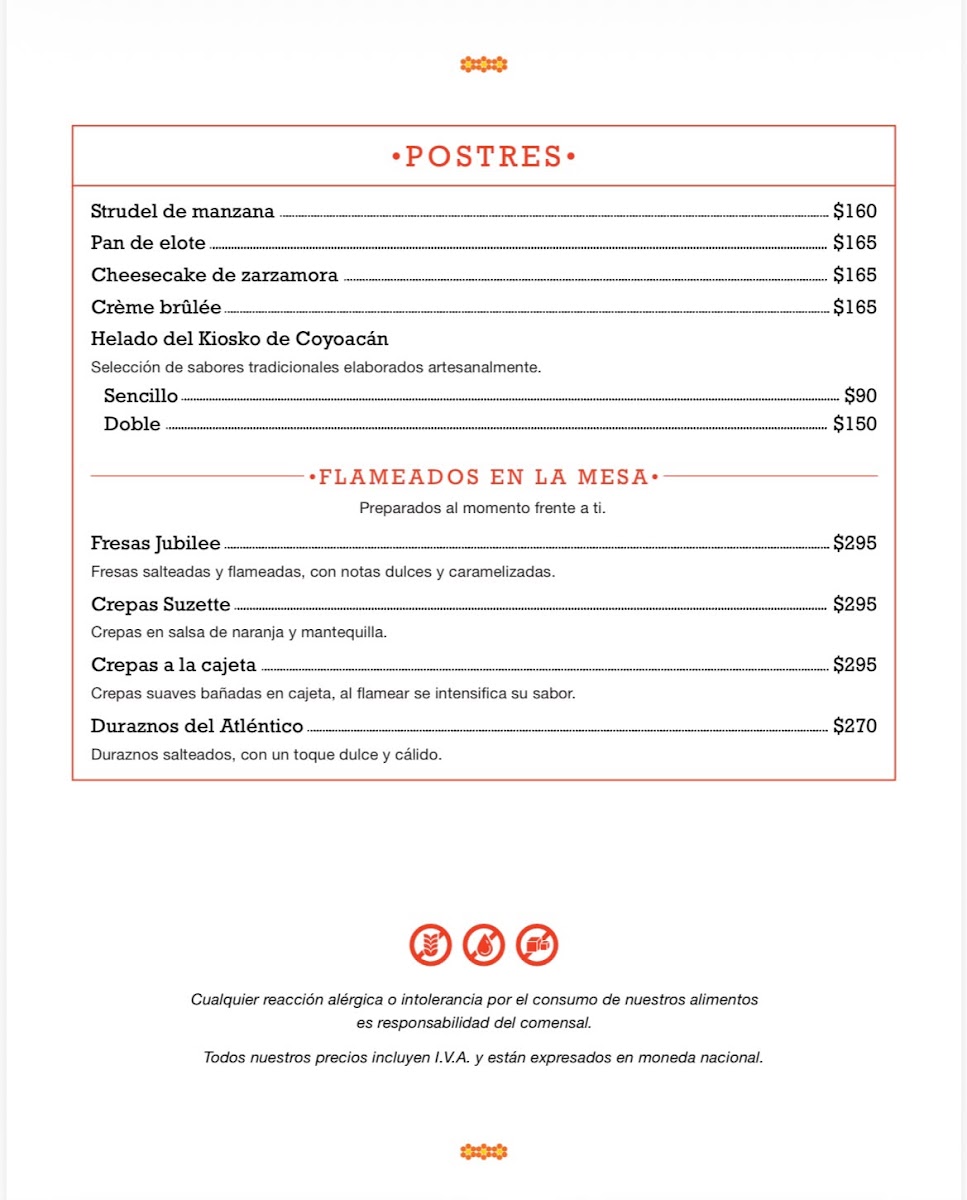 Menu - Antiguo Palacio De CoyoacánPhoto 5