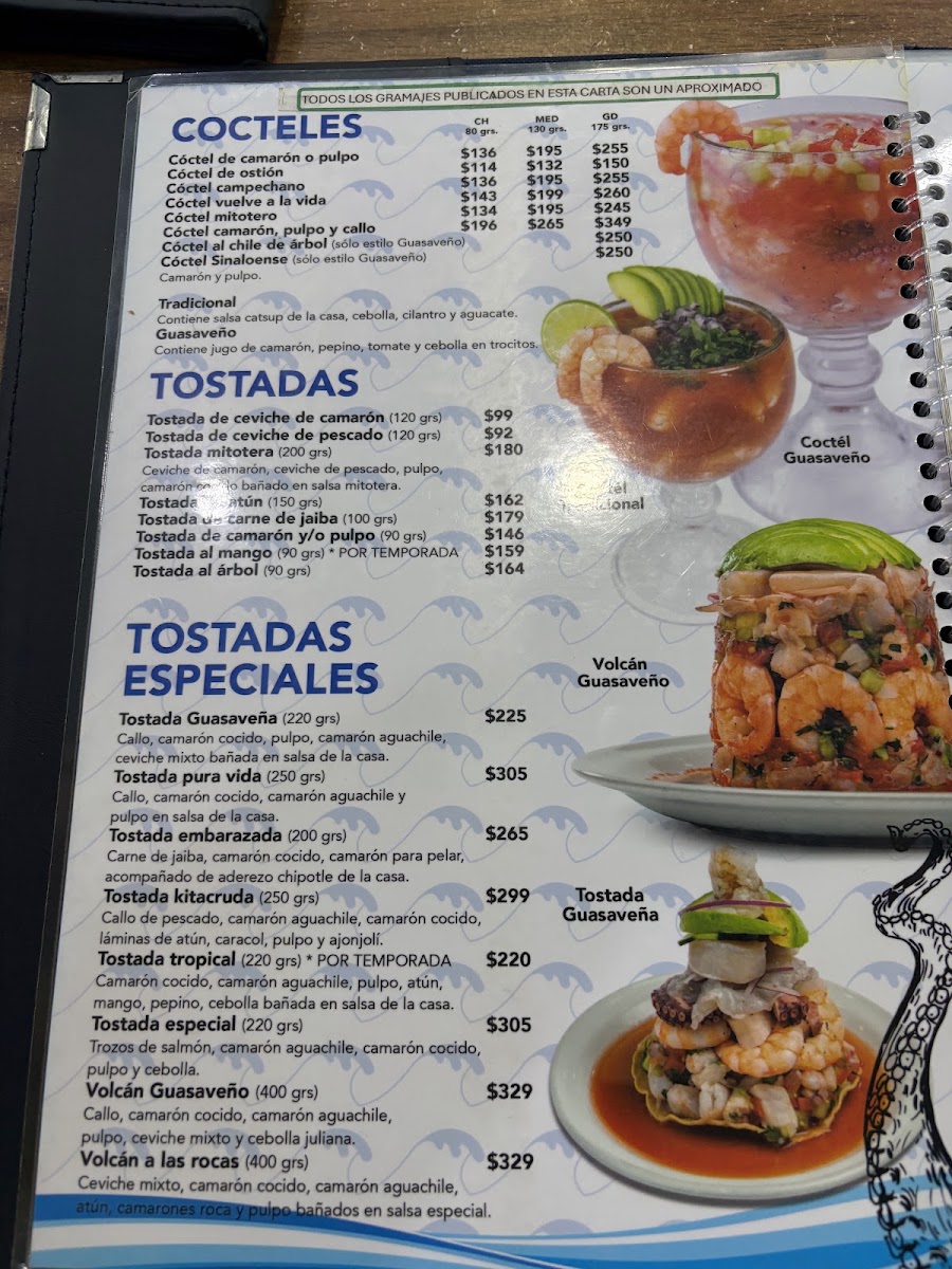 Menu - El Camarón Guasaveño, AguascalientesPhoto 1