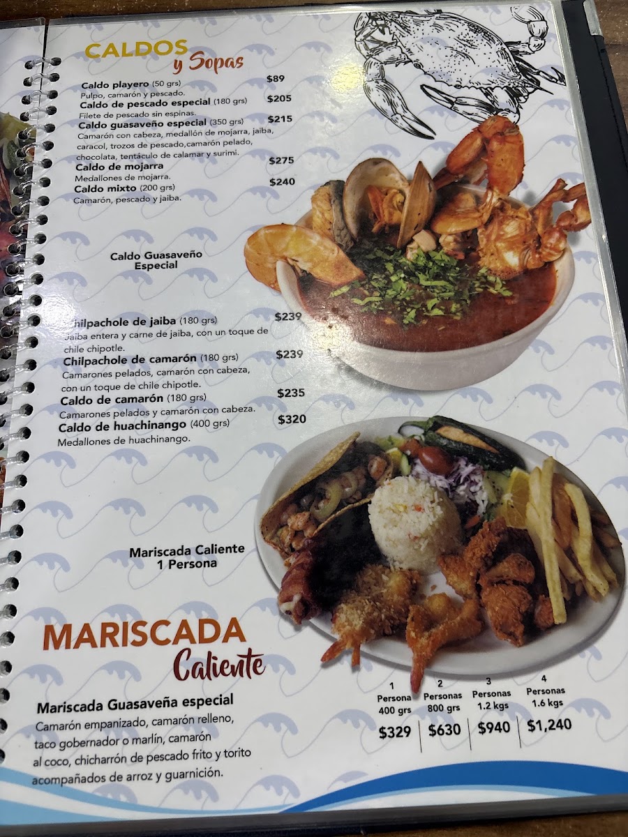 Menu - El Camarón Guasaveño, AguascalientesPhoto 3