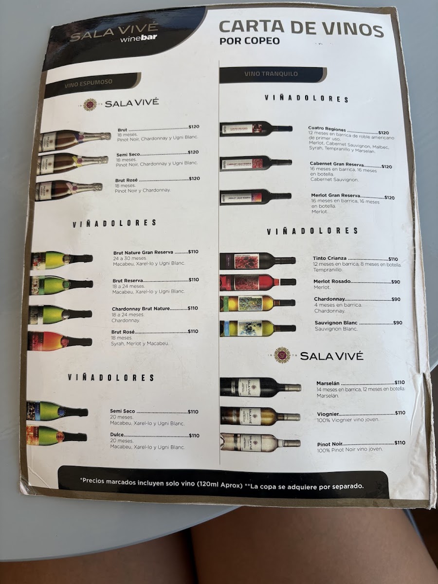 Menu - Freixenet Wine BarPhoto 2