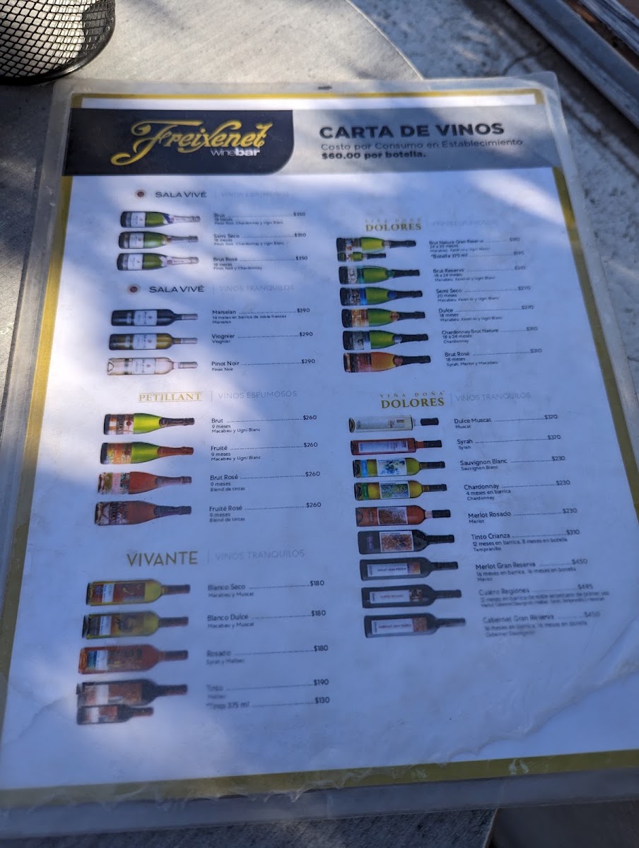 Menu - Freixenet Wine BarPhoto 7