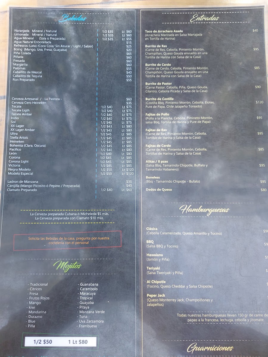 Menu - Hacienda La PastoraPhoto 5