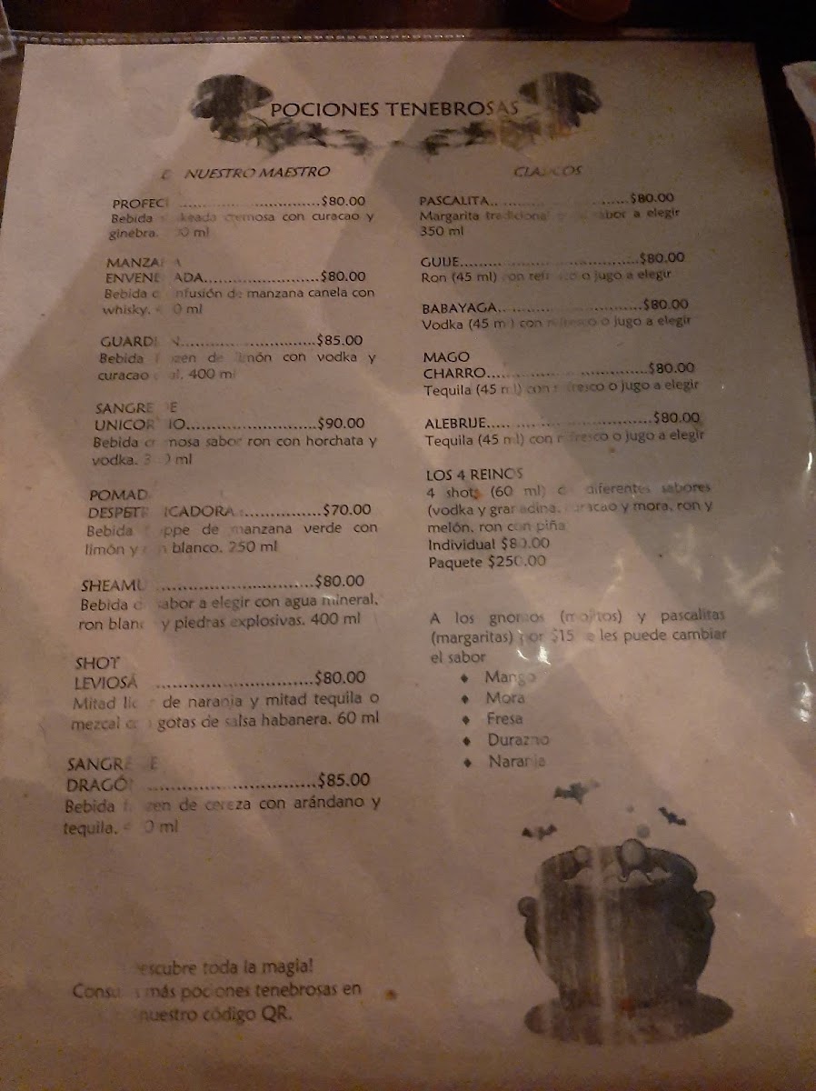 Menu - Incantatum QuerétaroPhoto 1