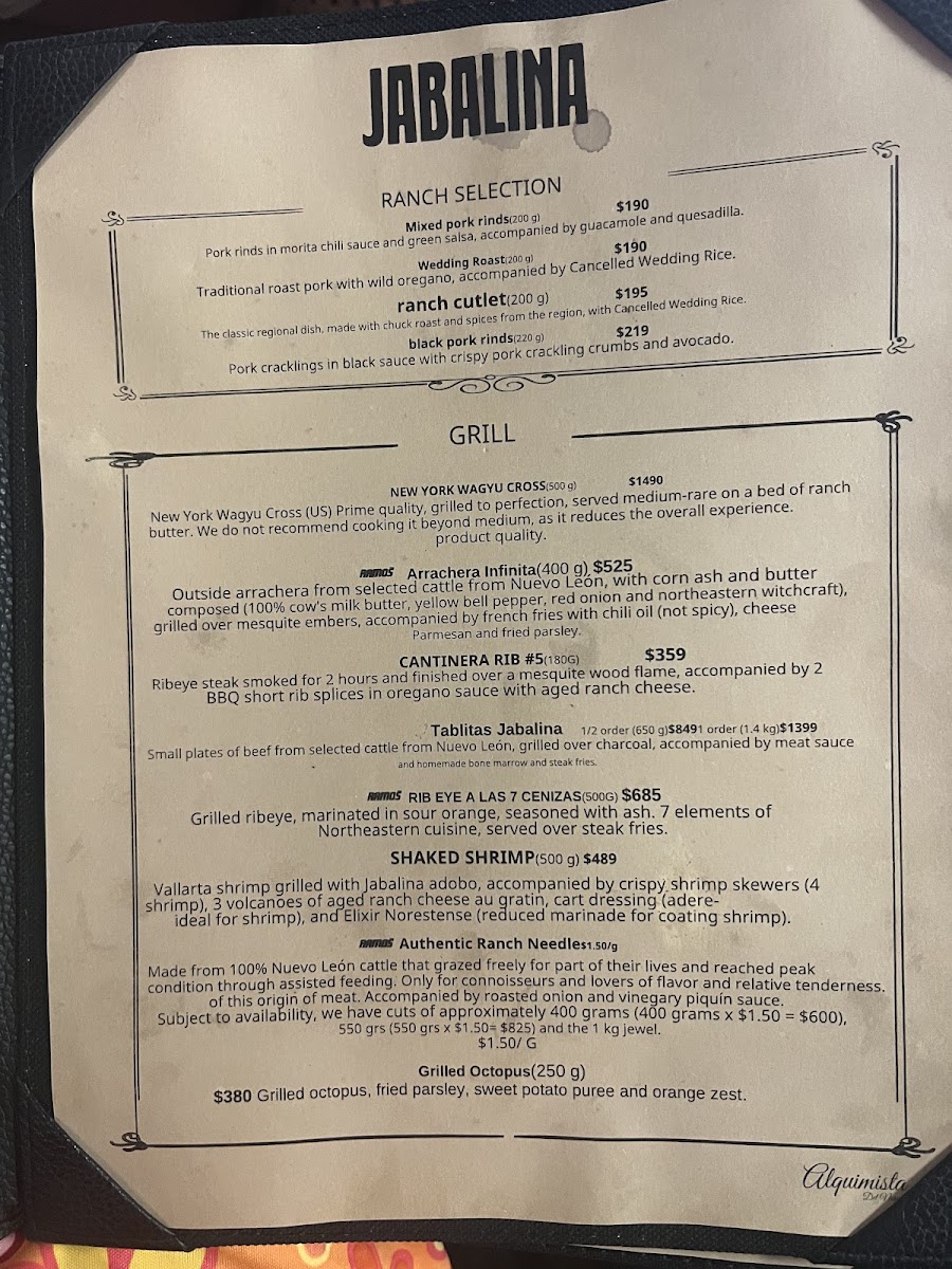 Menu - JabalinaPhoto 1