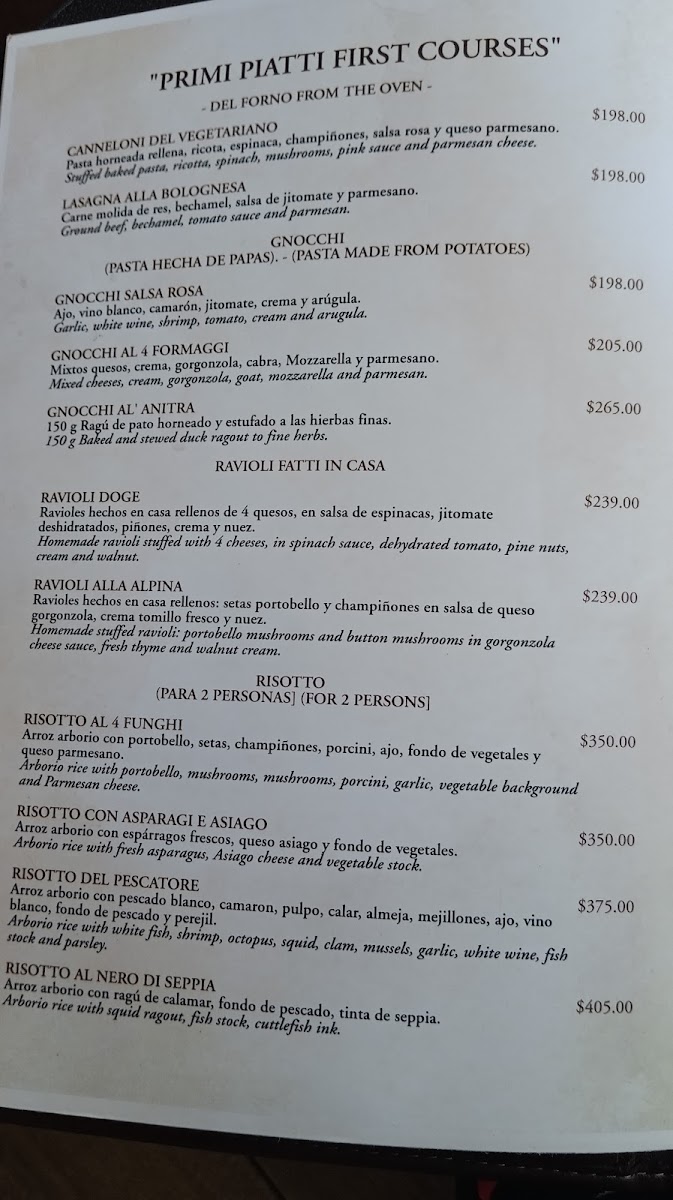 Menu - La Caneva De AndreaPhoto 3