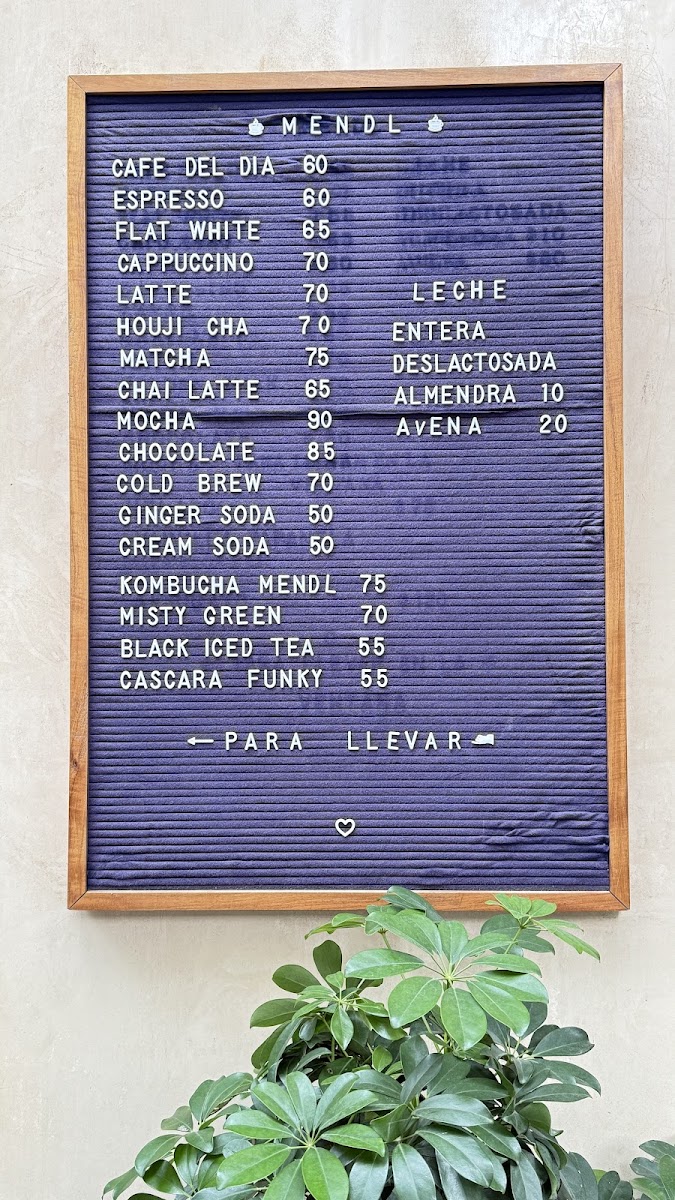 Menu - Mendl DelicatessenPhoto 1