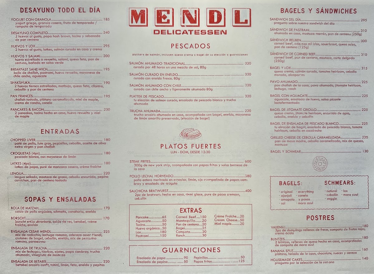 Menu - Mendl DelicatessenPhoto 4