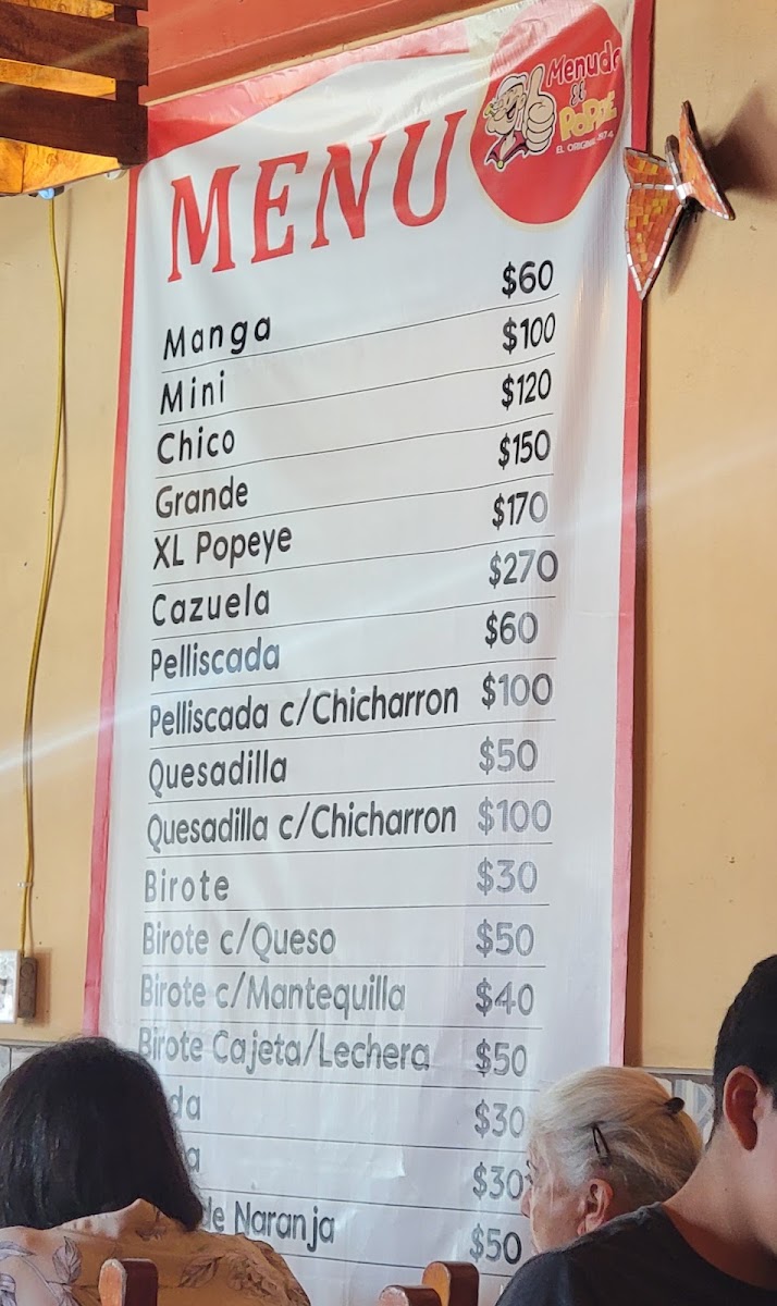 Menu - Menuderia El PopeyePhoto 5