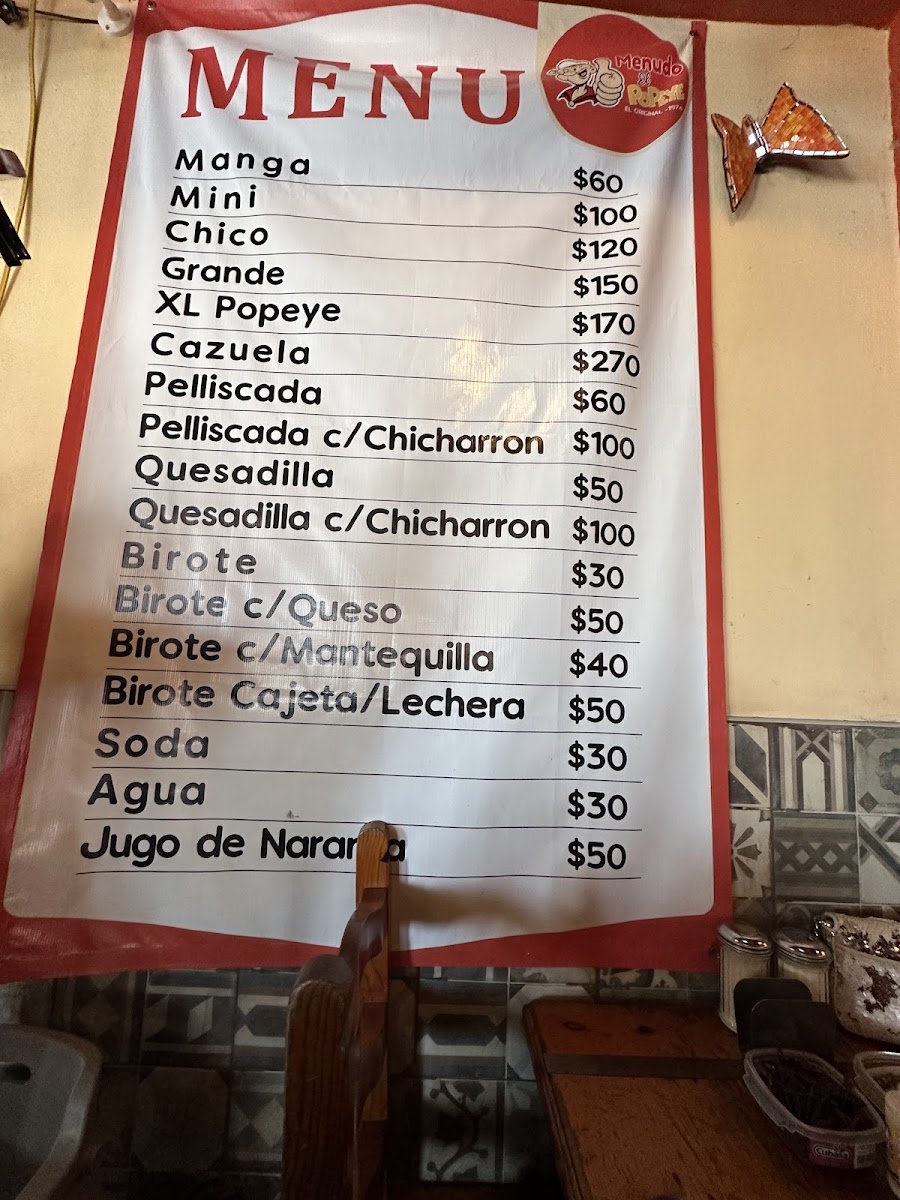 Menu - Menuderia El PopeyePhoto 6