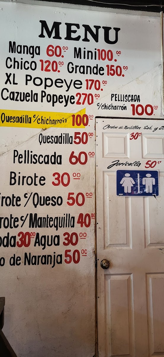 Menu - Menuderia El PopeyePhoto 7