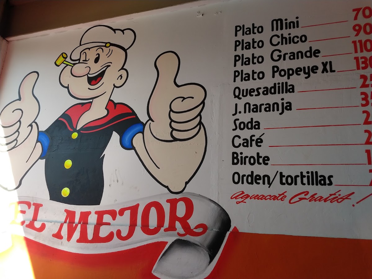 Menu - Menuderia El PopeyePhoto 8