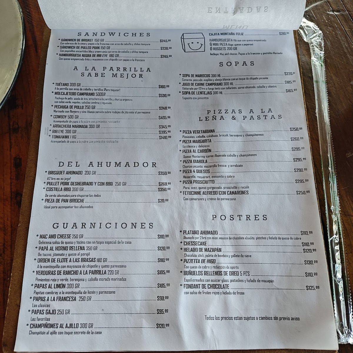 Menu - Santa MontañaPhoto 8
