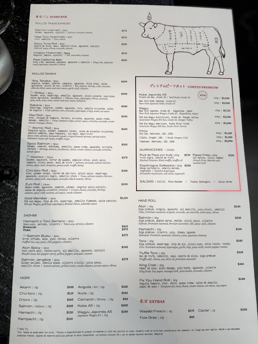 Menu - Señora Tanaka MasarykPhoto 10