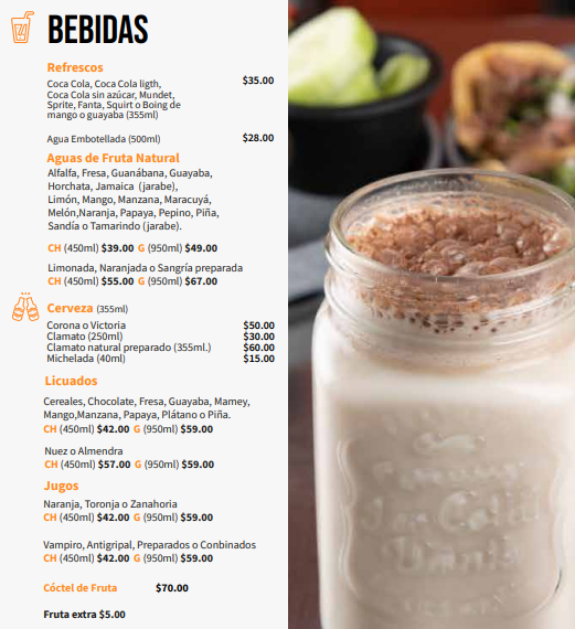 Menu - Taquería Don FrankPhoto 2